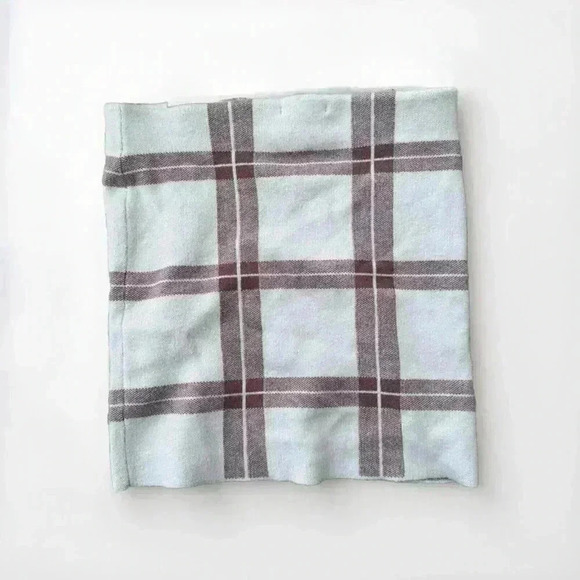 Tillys Full Tilt Plaid Sweater Skirt Cream Combo Medium Mini Skirt - Picture 6 of 6